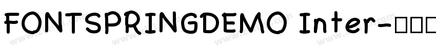 FONTSPRINGDEMO Inter字体转换